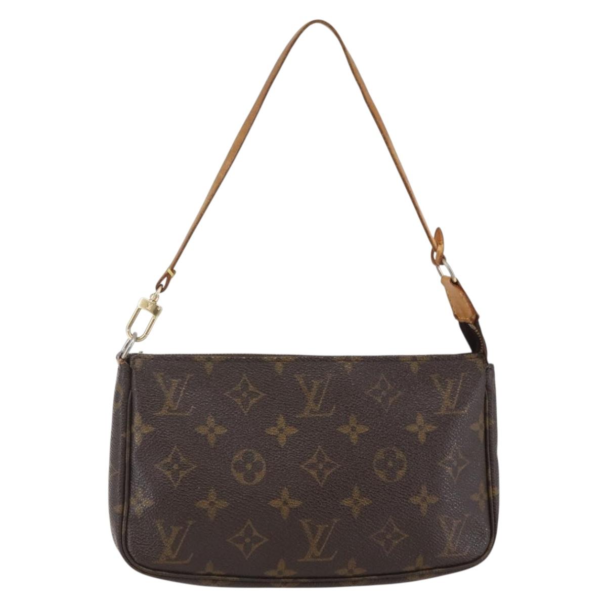 LOUIS VUITTON Monogram Pochette Accessoires Pouch M51980 LV Auth BA6537