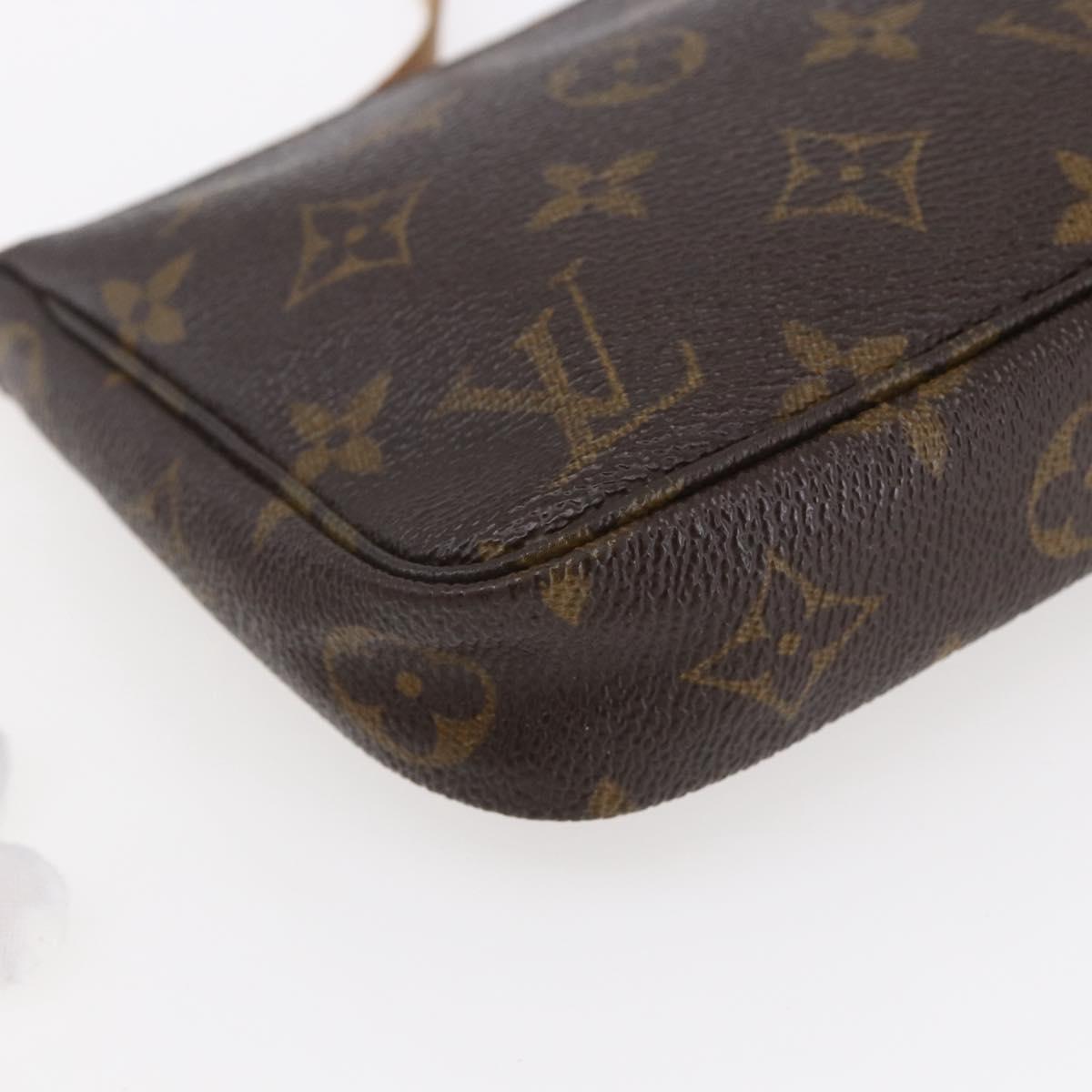 LOUIS VUITTON Monogram Pochette Accessoires Pouch M51980 LV Auth BA6537