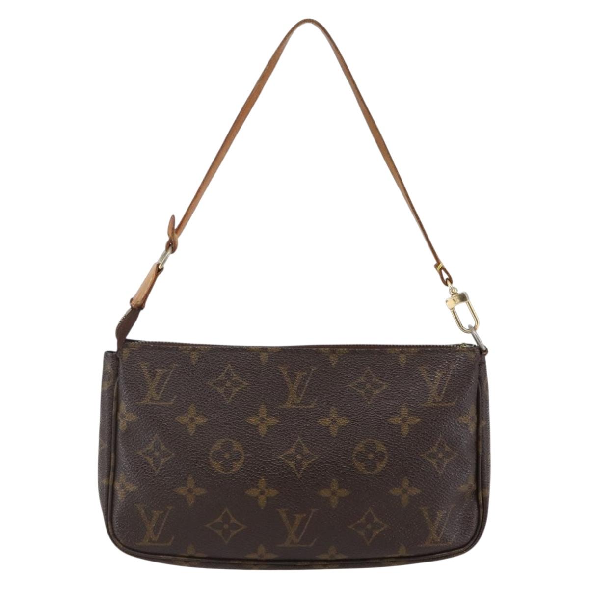 LOUIS VUITTON Monogram Pochette Accessoires Pouch M51980 LV Auth BA6537