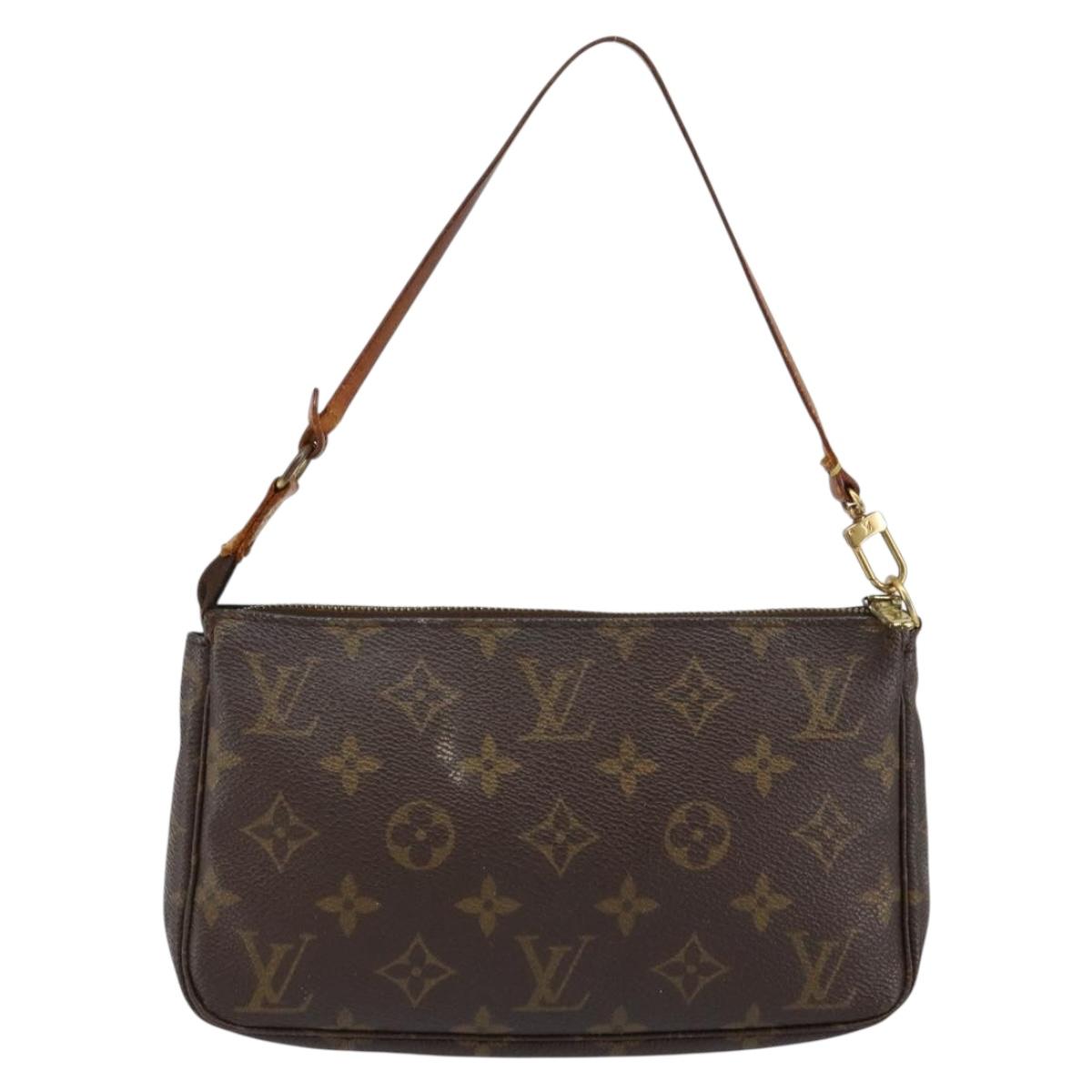 LOUIS VUITTON Monogram Pochette Accessoires Pouch M51980 LV Auth BA6538