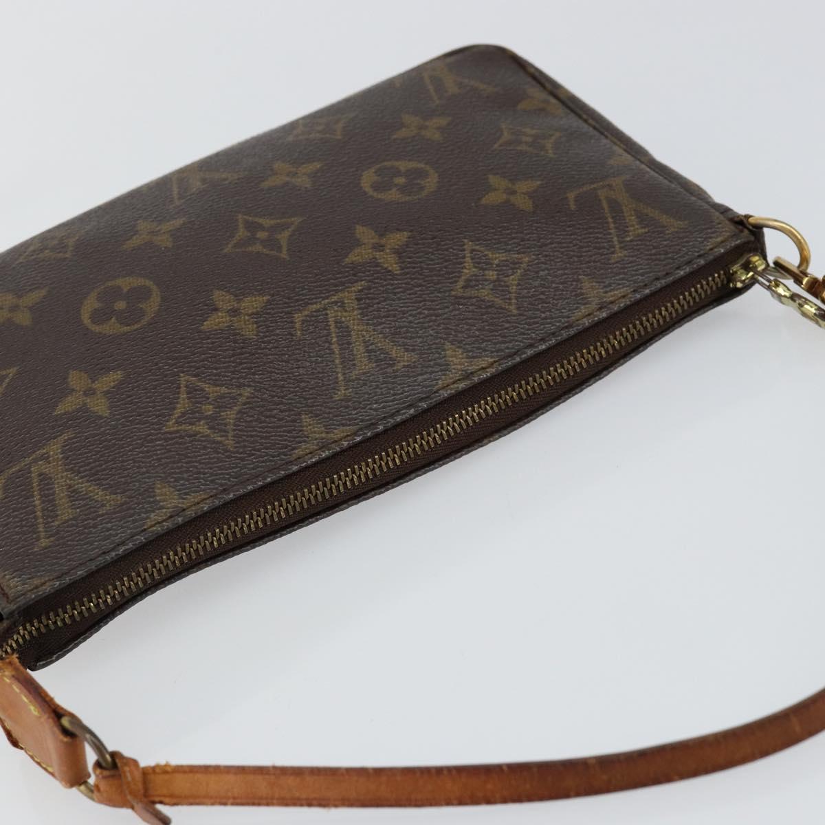 LOUIS VUITTON Monogram Pochette Accessoires Pouch M51980 LV Auth BA6538