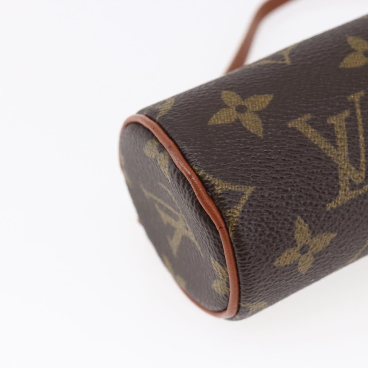 LOUIS VUITTON Monogram Papillon Pouch LV Auth BA6540