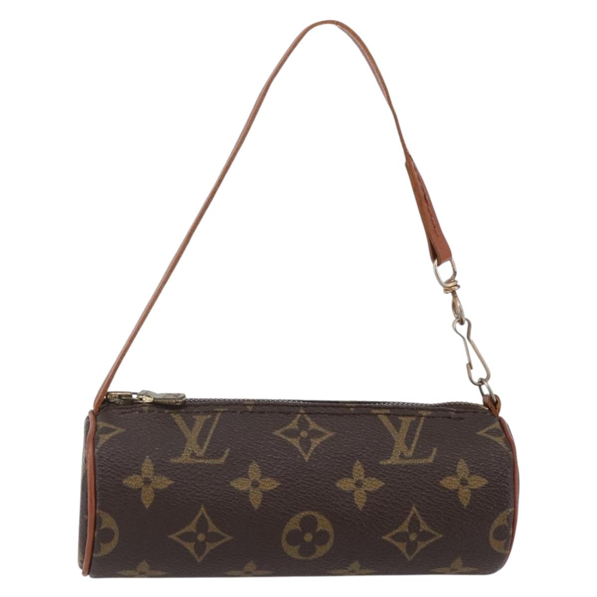 LOUIS VUITTON Monogram Papillon Pouch LV Auth BA6540