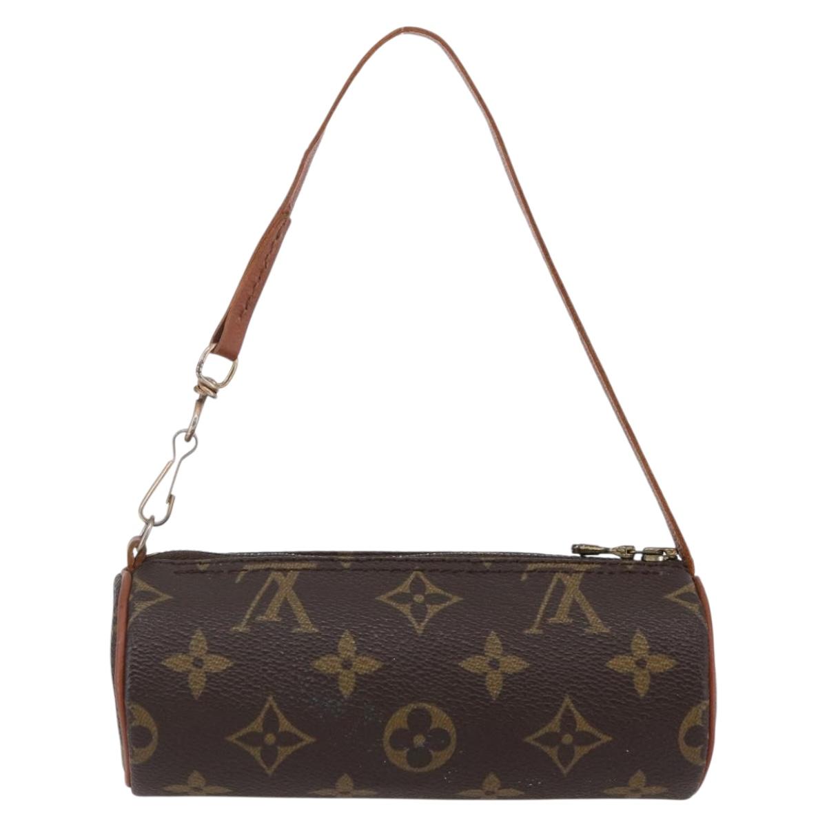 LOUIS VUITTON Monogram Papillon Pouch LV Auth BA6540