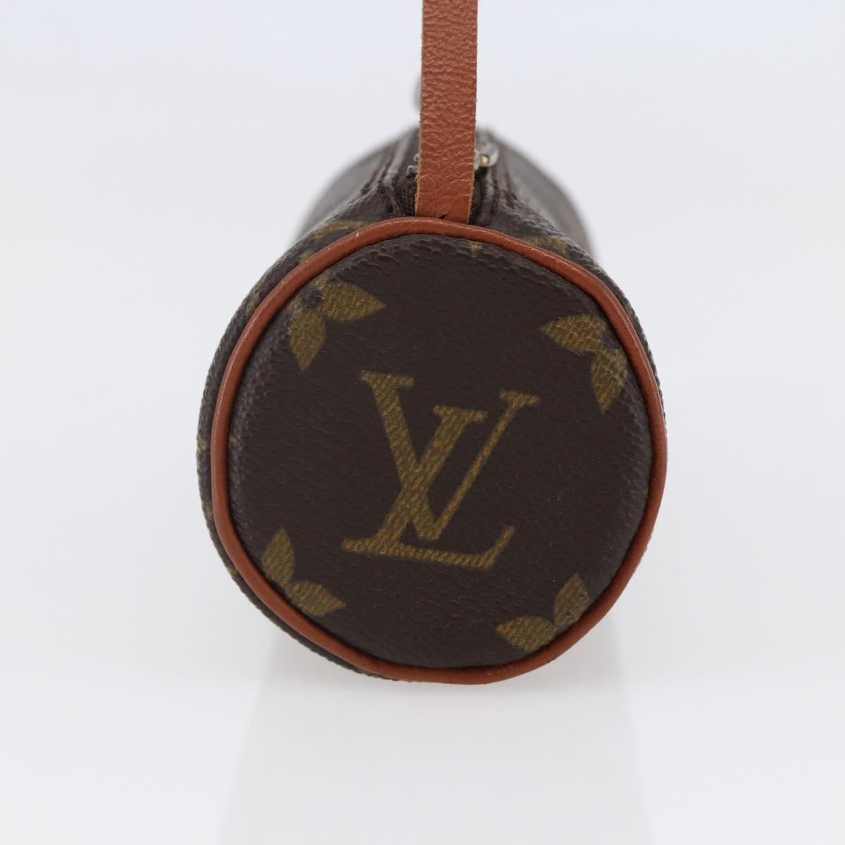 LOUIS VUITTON Monogram Papillon Pouch LV Auth BA6540