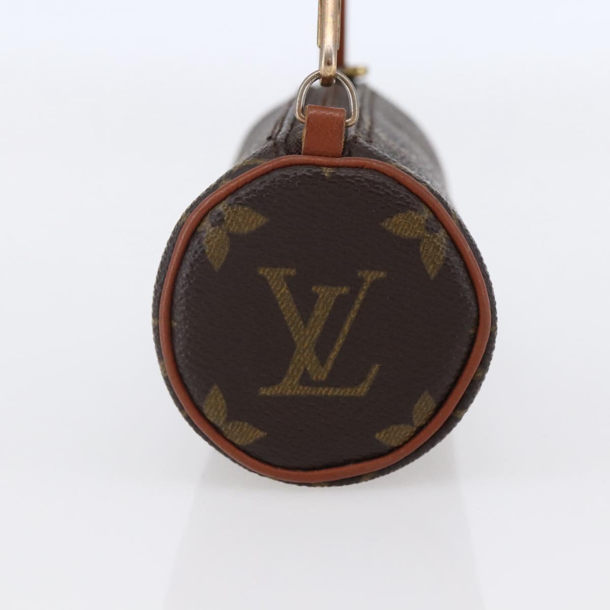 LOUIS VUITTON Monogram Papillon Pouch LV Auth BA6540