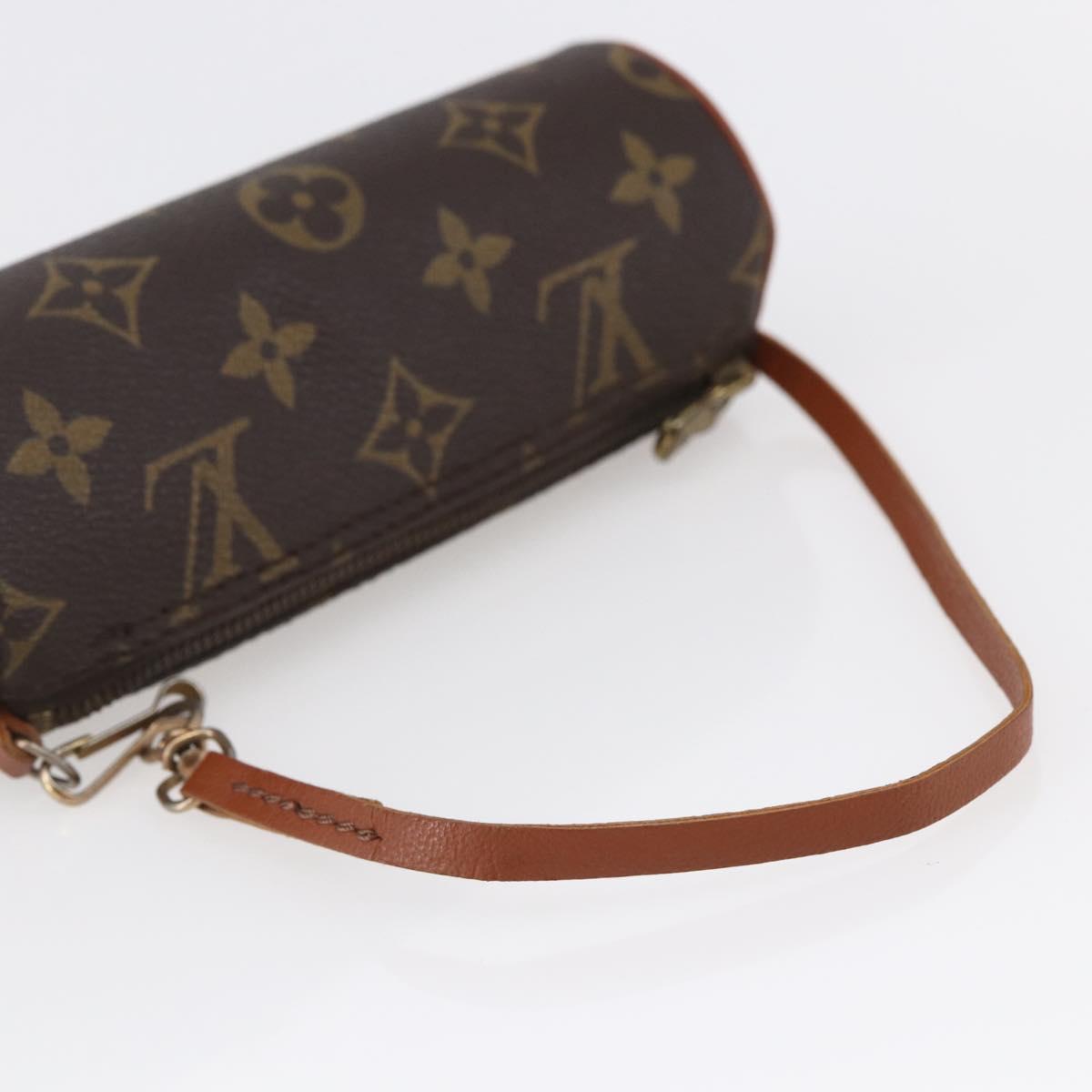 LOUIS VUITTON Monogram Papillon Pouch LV Auth BA6540
