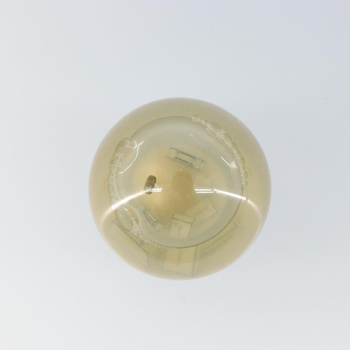 CHANEL Snow Globe Glass Clear CC Auth BA6546