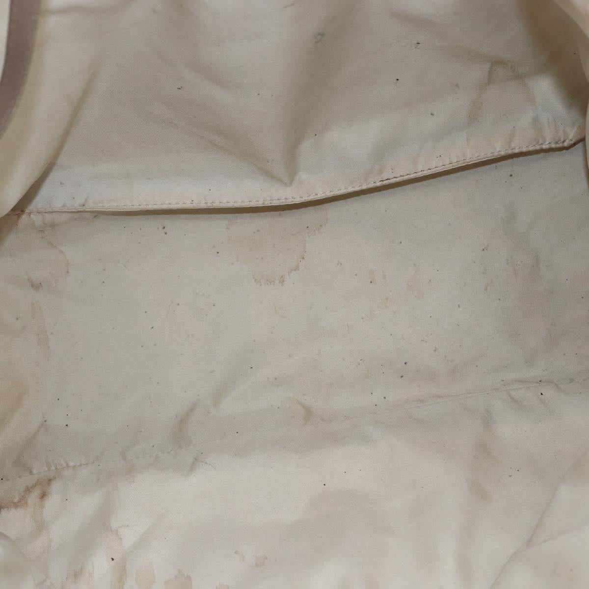 CHANEL New Travel Line Tote Bag Nylon Pink Silver CC Auth BA6548