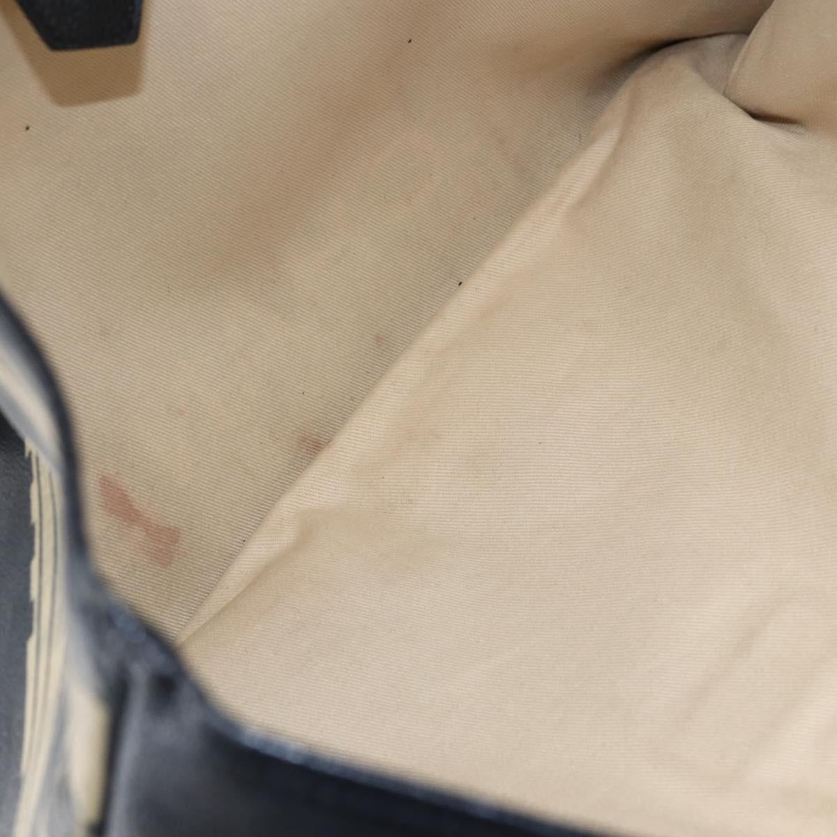 CHANEL Central Station Tote Bag PVC Canvas Black Silver CC Auth BA6549