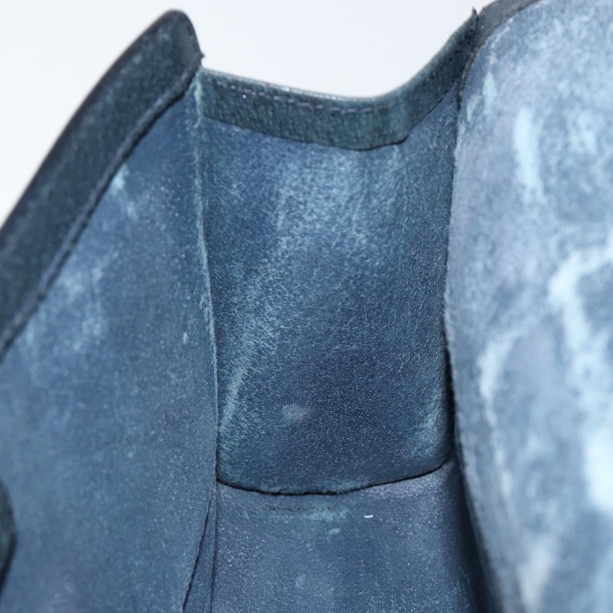 GUCCI GG Supreme Sherry Line Clutch Bag PVC Navy Gold 89 01 006 Auth BA6557