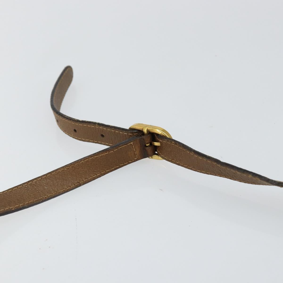 GUCCI GG Supreme Web Sherry Line Bag PVC Beige Gold 89 02 018 Auth BA6558