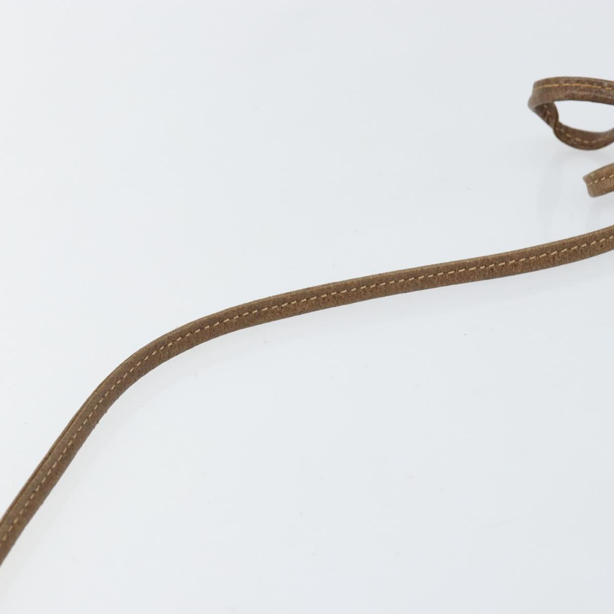 GUCCI GG Supreme Shoulder Bag PVC Beige Gold Auth BA6562