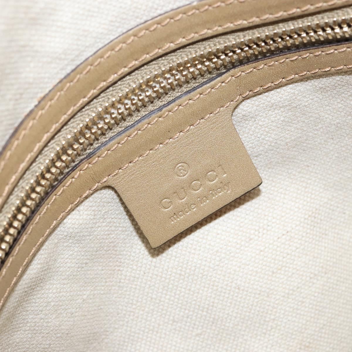 GUCCI GG Implementation Boston Bag PVC Gold 193603 Auth BA6566