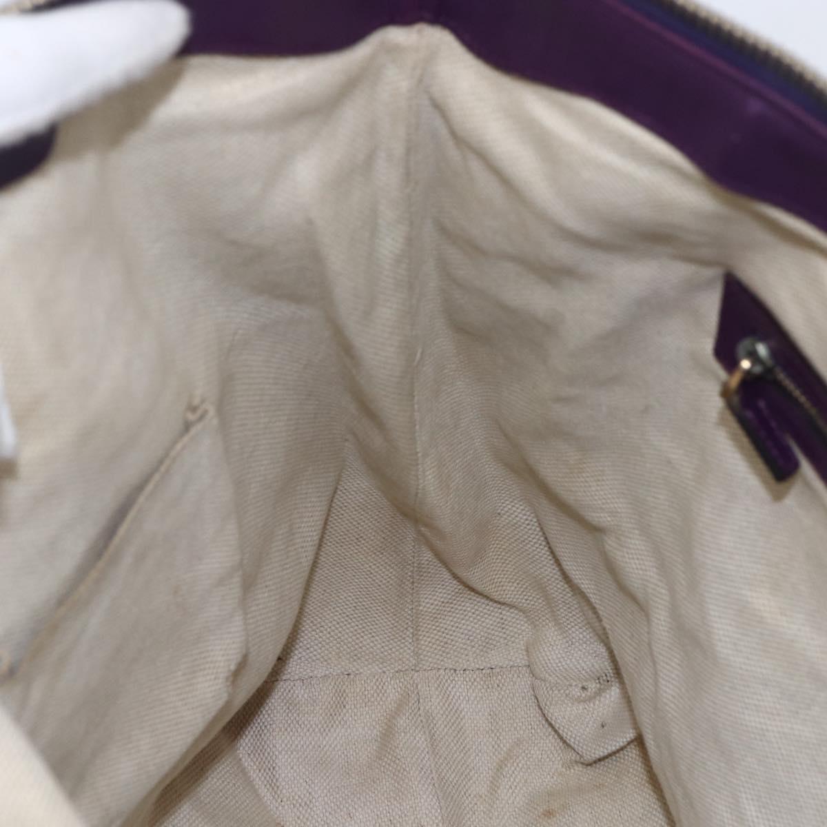 GUCCI GG Canvas Tote Bag Beige Gold 282325 Auth BA6568