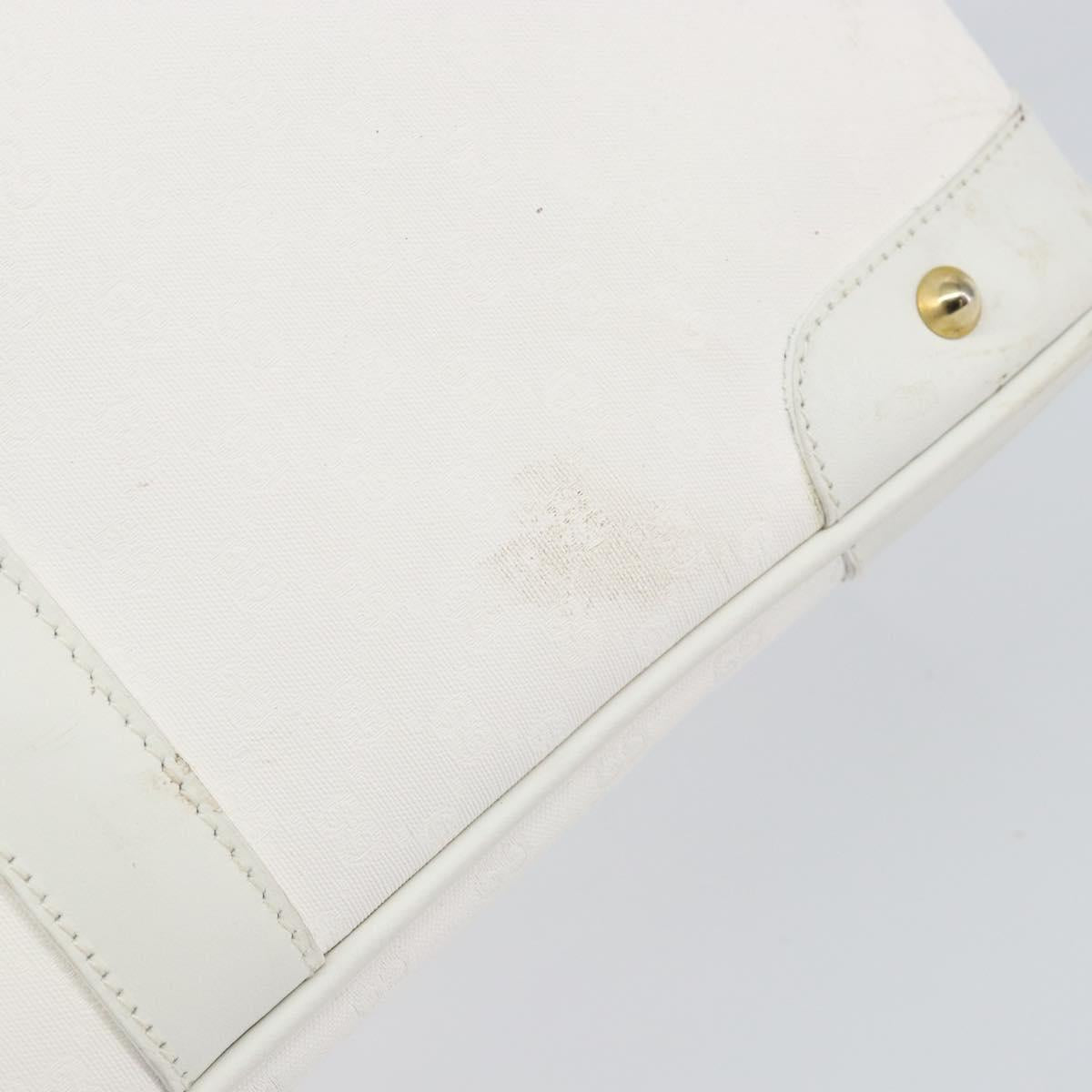 GUCCI Micro GG Supreme Boston Bag PVC 2way White Gold 002 123 0167 Auth BA6571