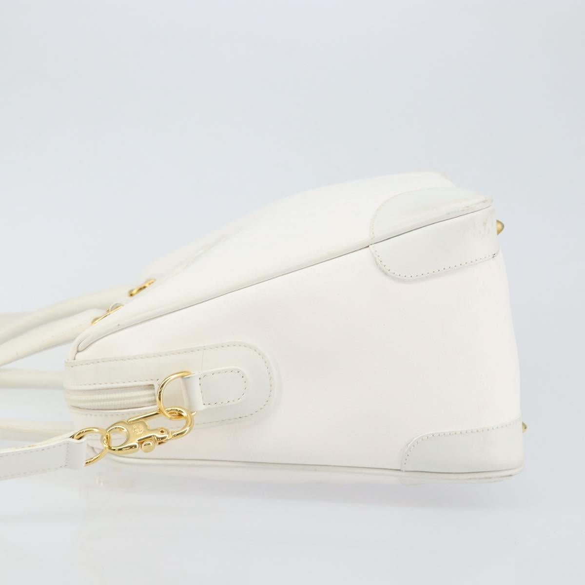 GUCCI Micro GG Supreme Boston Bag PVC 2way White Gold 002 123 0167 Auth BA6571