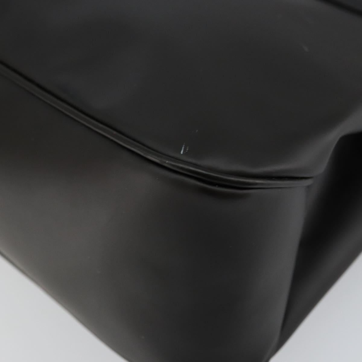 Salvatore Ferragamo Vala Shoulder Bag Leather Black Silver Auth BA6586