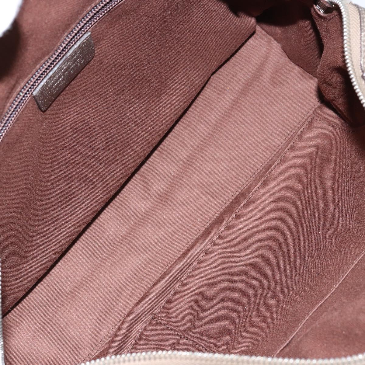 Salvatore Ferragamo Gancini Tote Bag Leather Gold Silver Auth BA6588