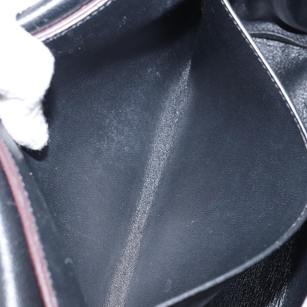 Chloe Chain Ray Shoulder Bag Leather Red Gold Auth BA6596