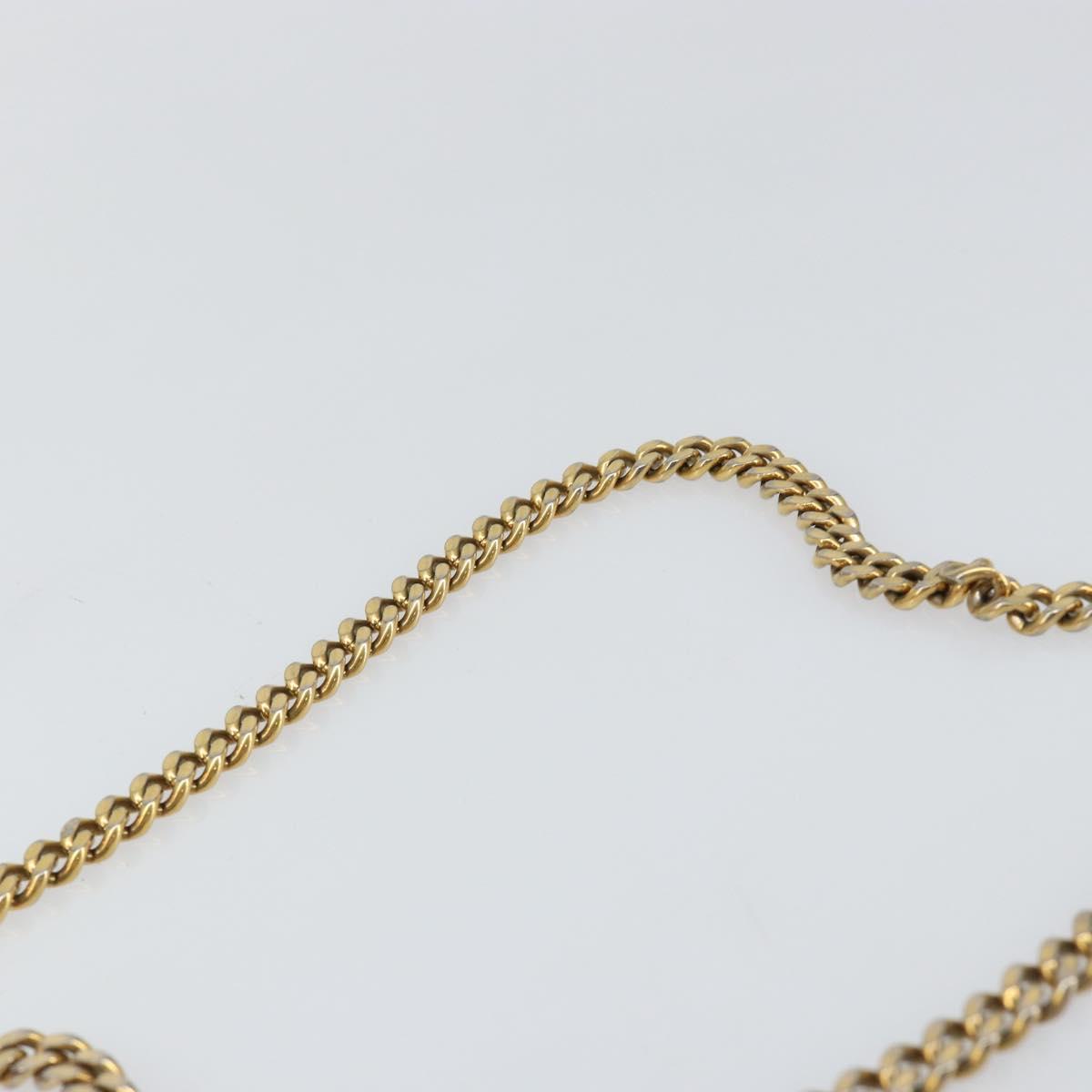 Chloe Chain Ray Shoulder Bag Leather Red Gold Auth BA6596