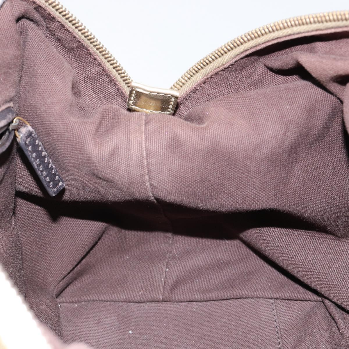 SAINT LAURENT Easy Mini Boston Bag Leather Gold Auth BA6609