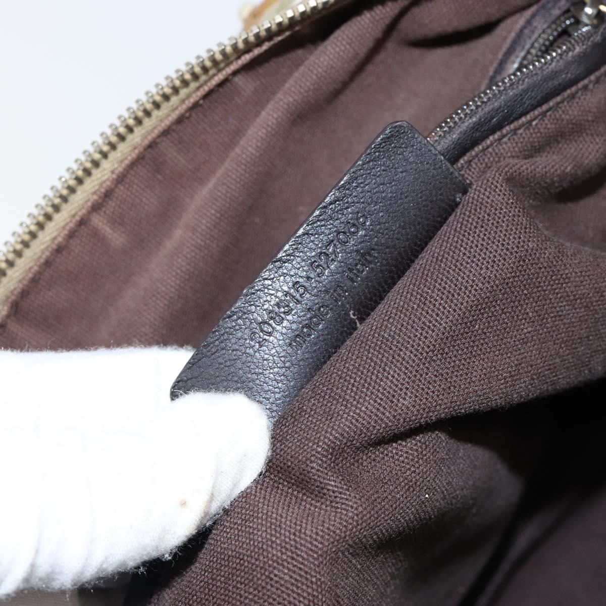 SAINT LAURENT Easy Mini Boston Bag Leather Gold Auth BA6609