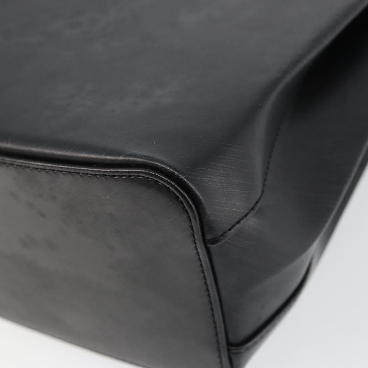 CARTIER Trinity Hand Bag Leather Black Gold Auth BA6619