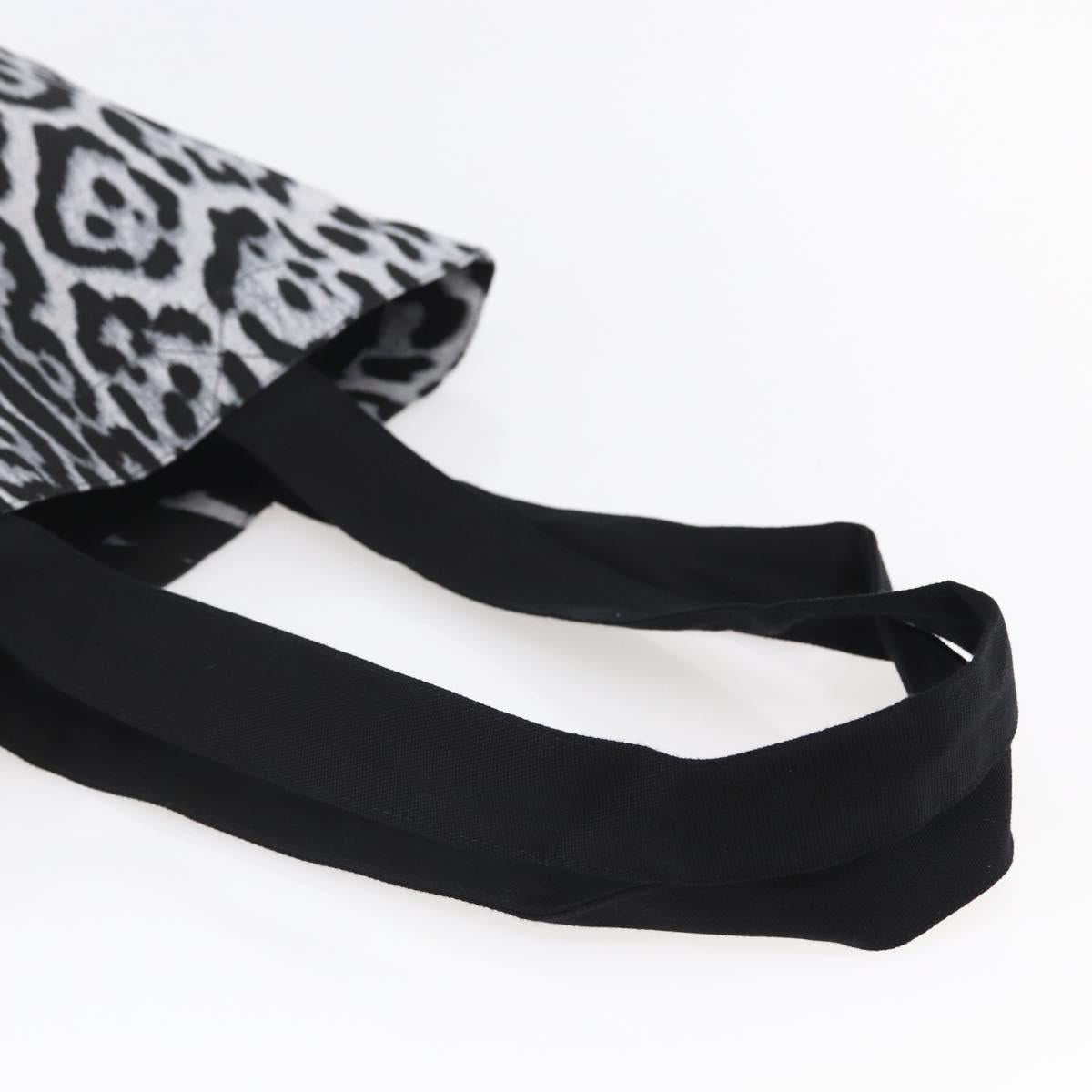 SAINT LAURENT Tote Bag Canvas Black Auth BA6622