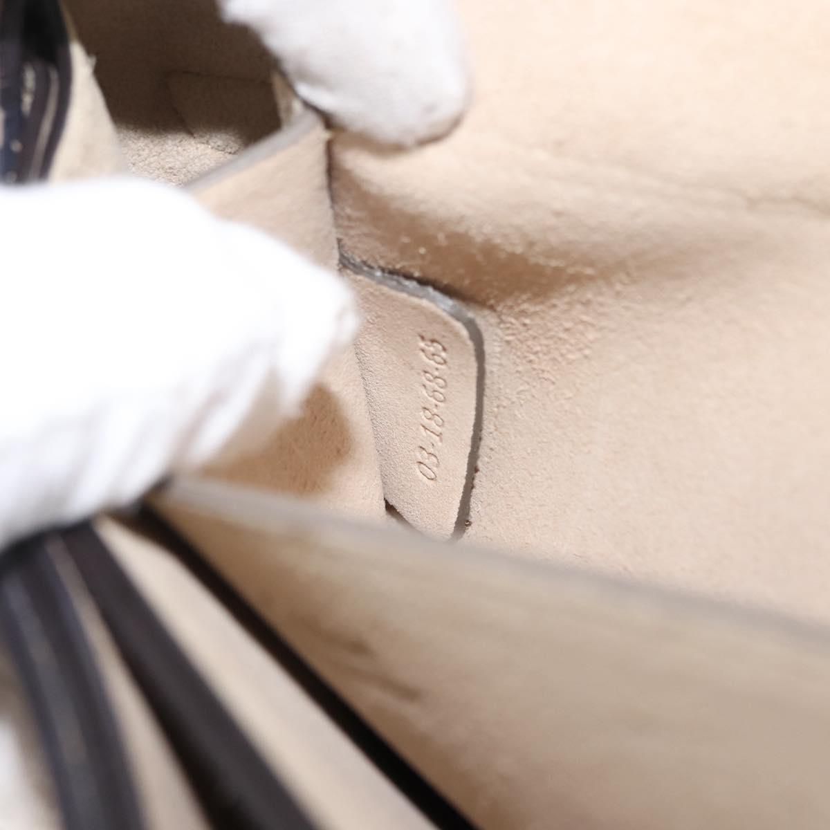 Chloe Fay Shoulder Bag Suede Leather Beige Gold Auth BA6627