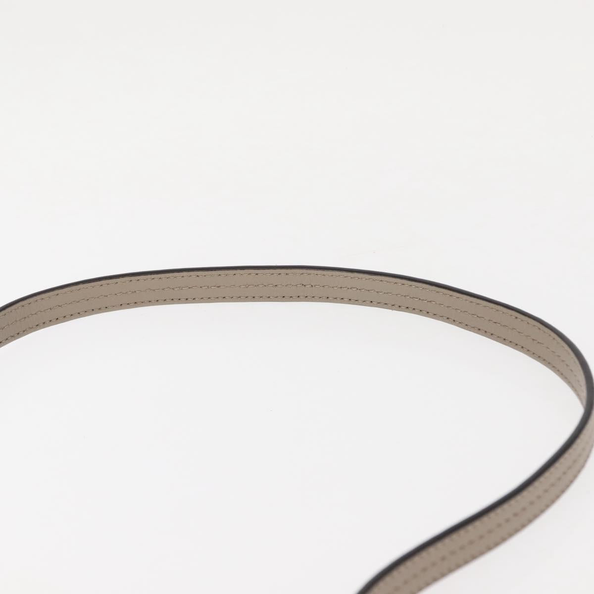 Chloe Fay Shoulder Bag Suede Leather Beige Gold Auth BA6627