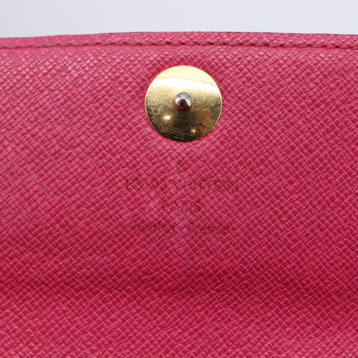 LOUIS VUITTON Multicolor Portefeiulle Sarah Wallet Black M60668 LV Auth BA6628