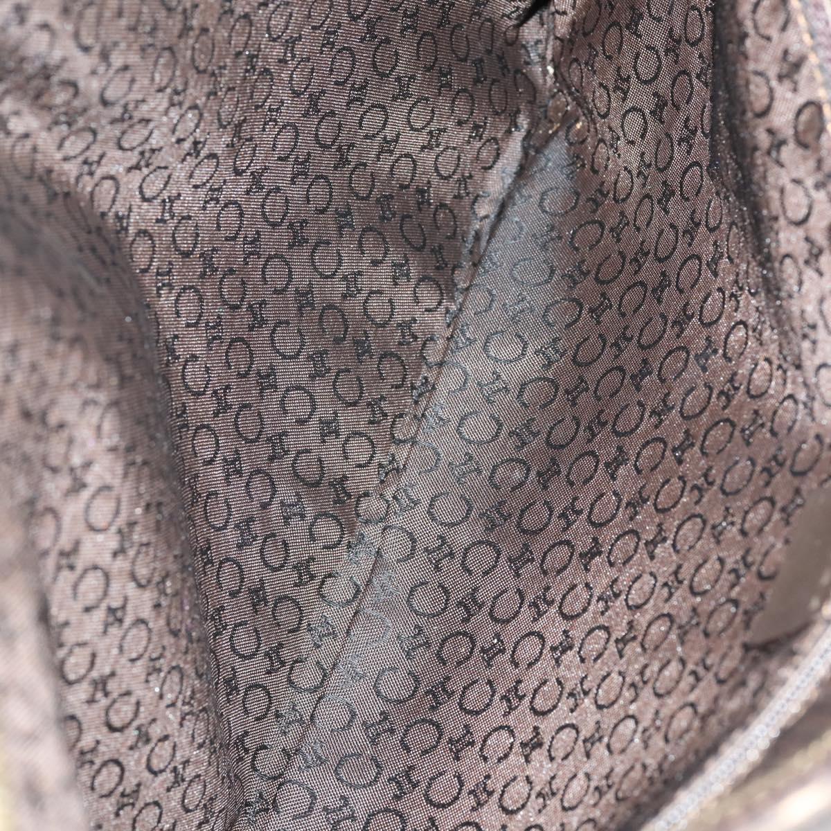 Salvatore Ferragamo Celine Valentino Cartier Bag Leather 4Set Brown Auth BA6631