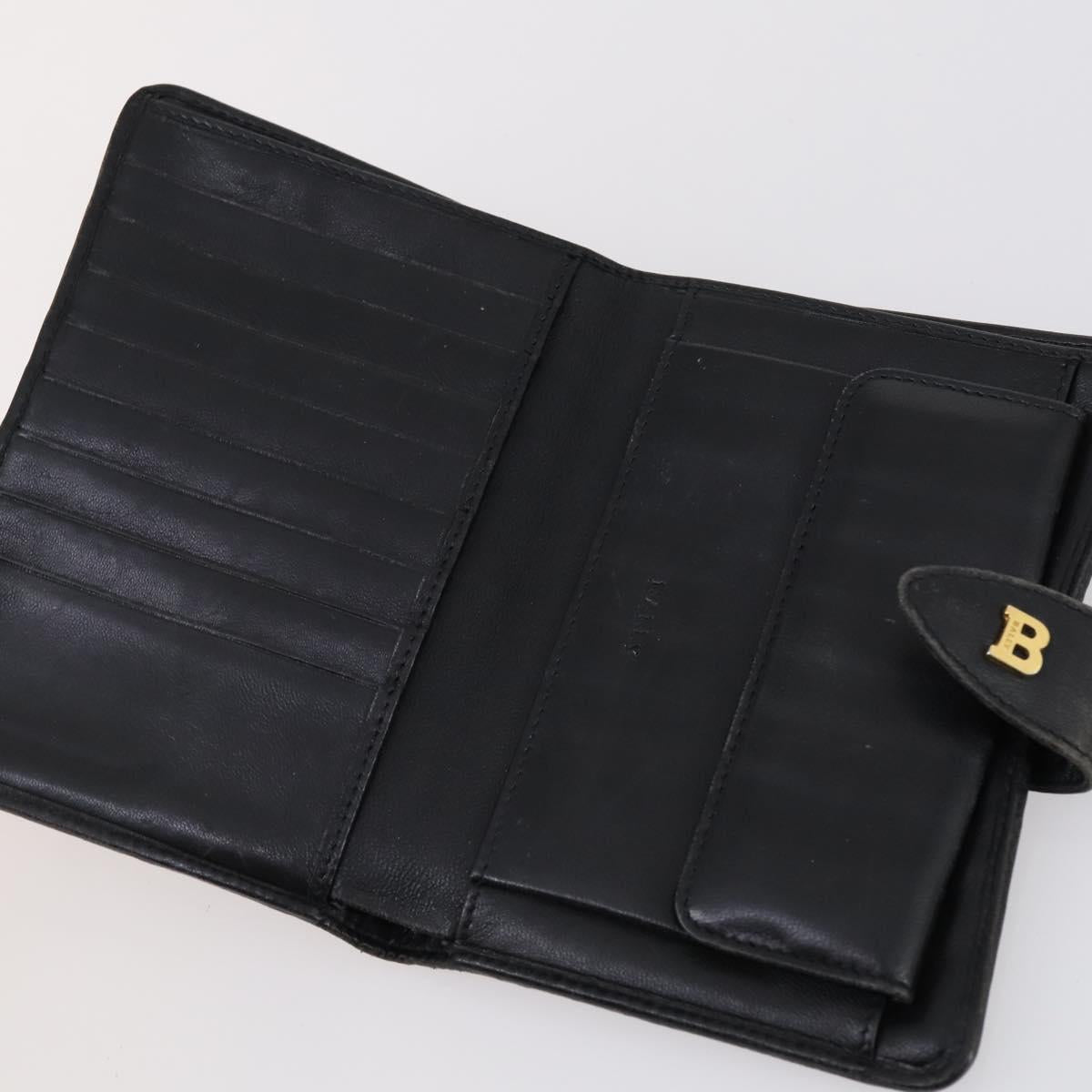 BALLY Hand Bag Leather 3Set Brown Black Bordeaux Auth BA6632