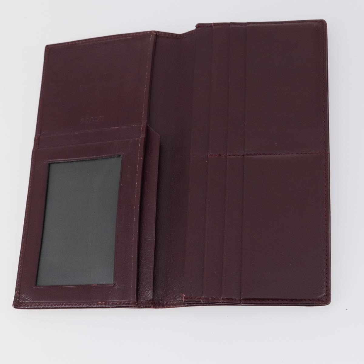 BALLY Hand Bag Leather 3Set Brown Black Bordeaux Auth BA6632