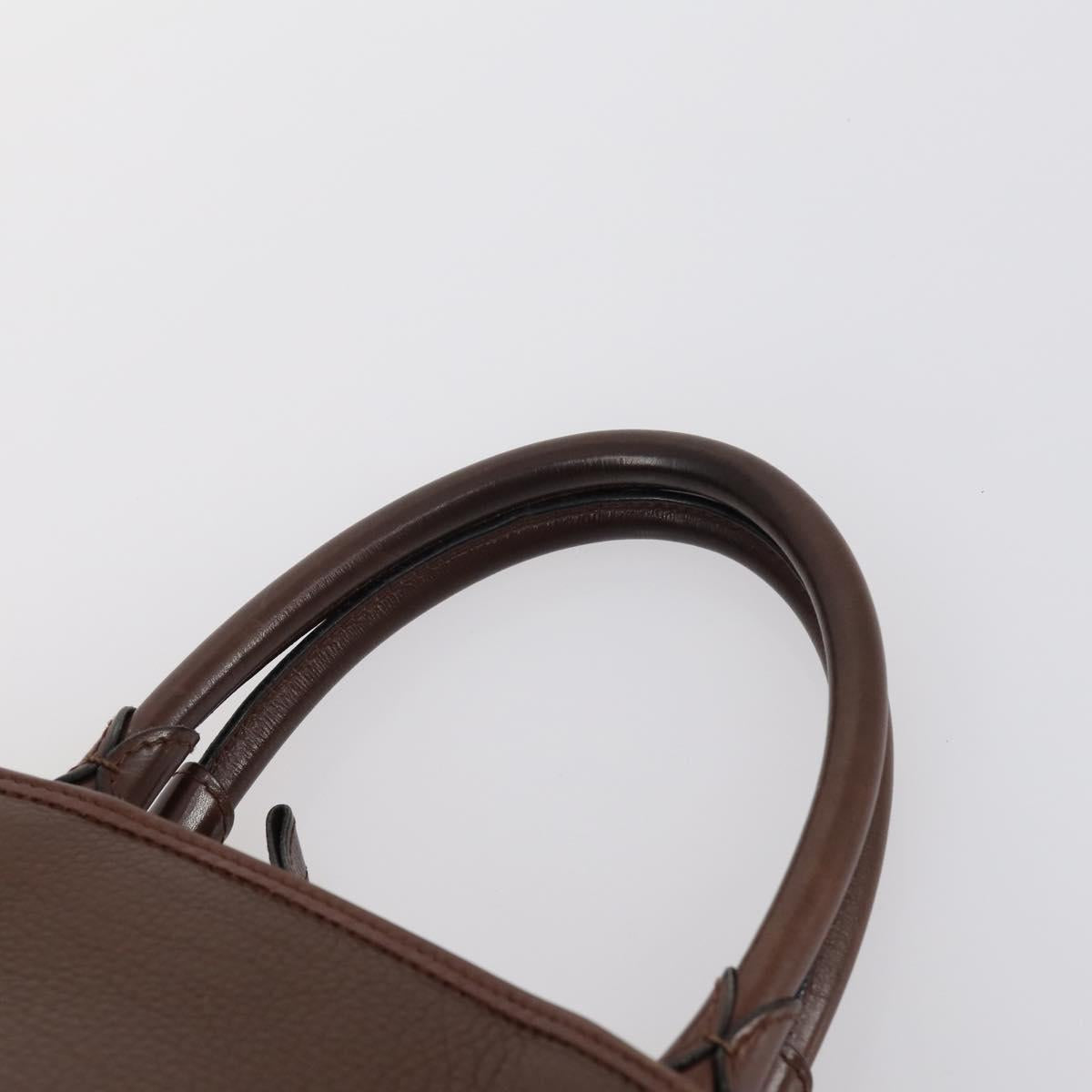 BALLY Hand Bag Leather 3Set Brown Black Bordeaux Auth BA6632