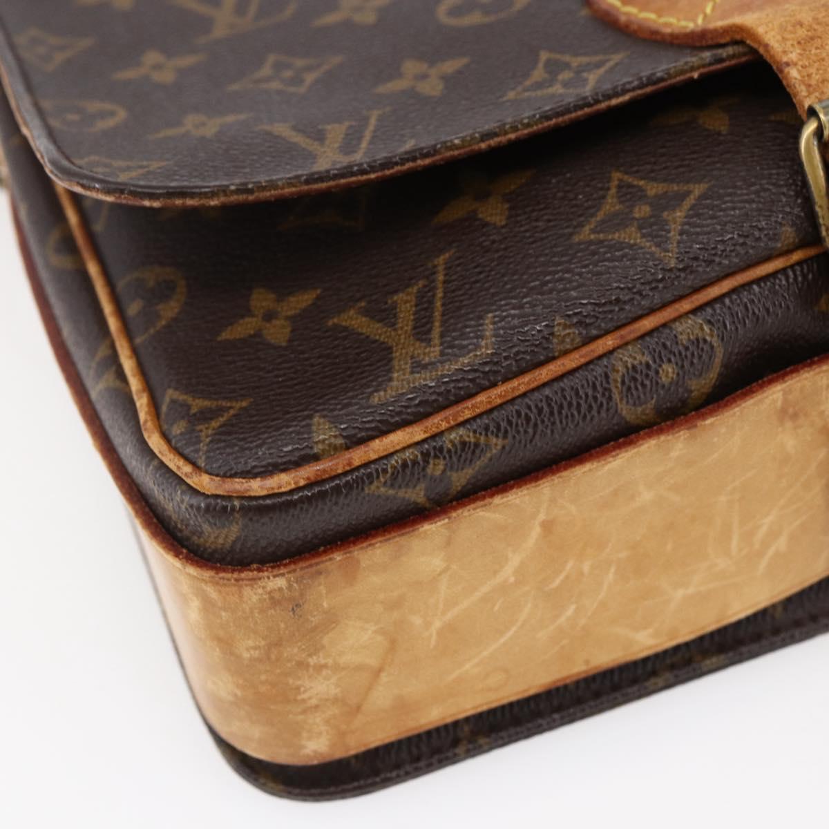 LOUIS VUITTON Monogram Cartouchiere GM Shoulder Bag M51252 LV Auth BA6637