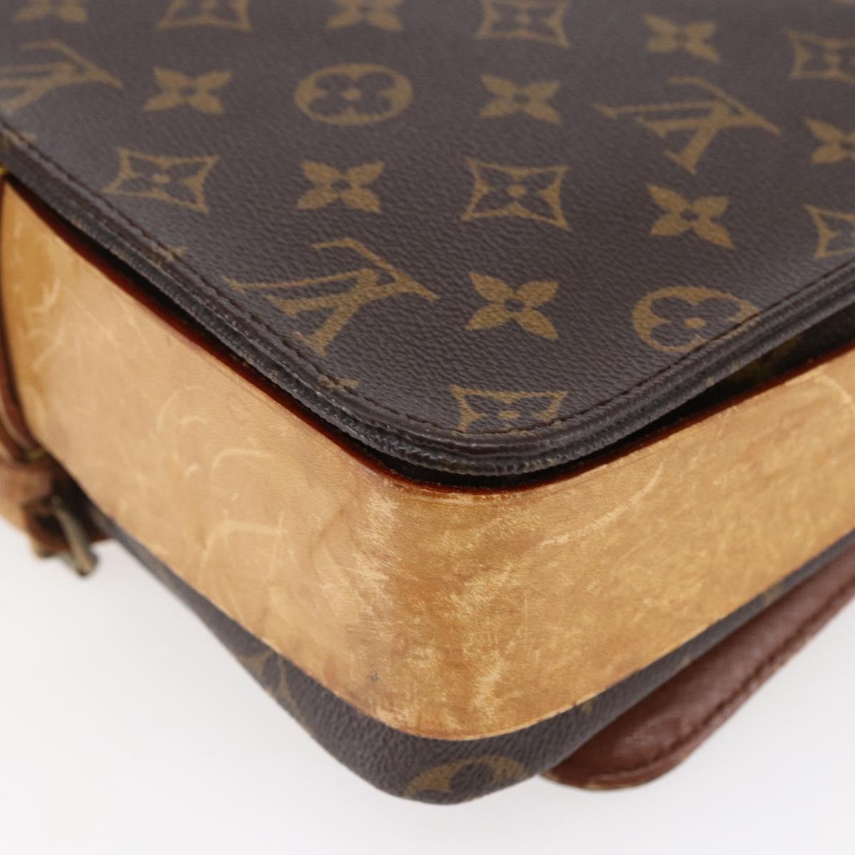 LOUIS VUITTON Monogram Cartouchiere GM Shoulder Bag M51252 LV Auth BA6637