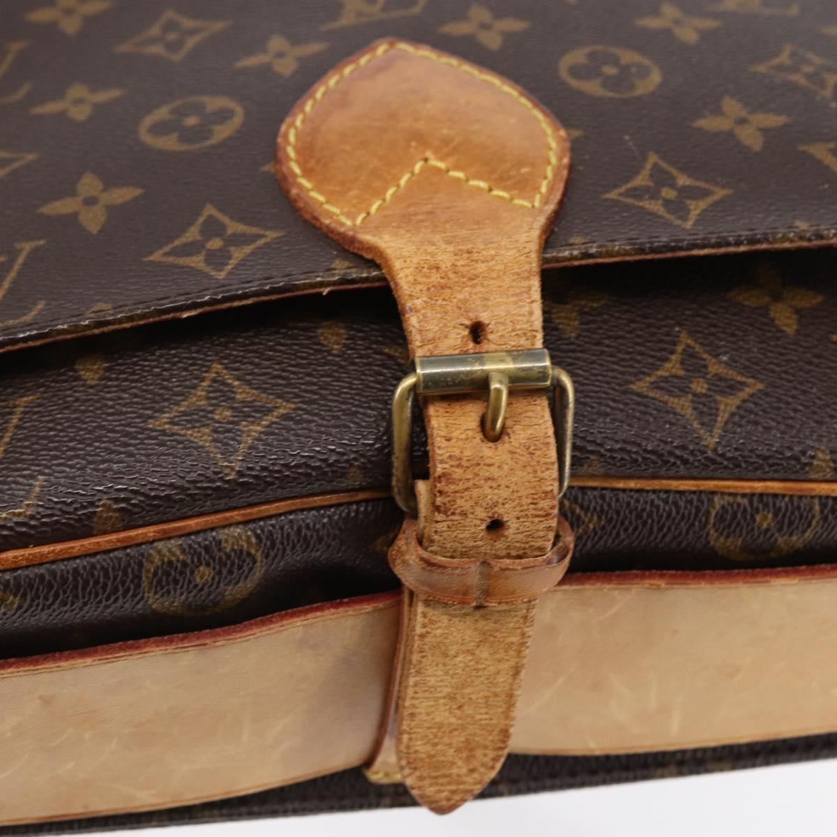 LOUIS VUITTON Monogram Cartouchiere GM Shoulder Bag M51252 LV Auth BA6637