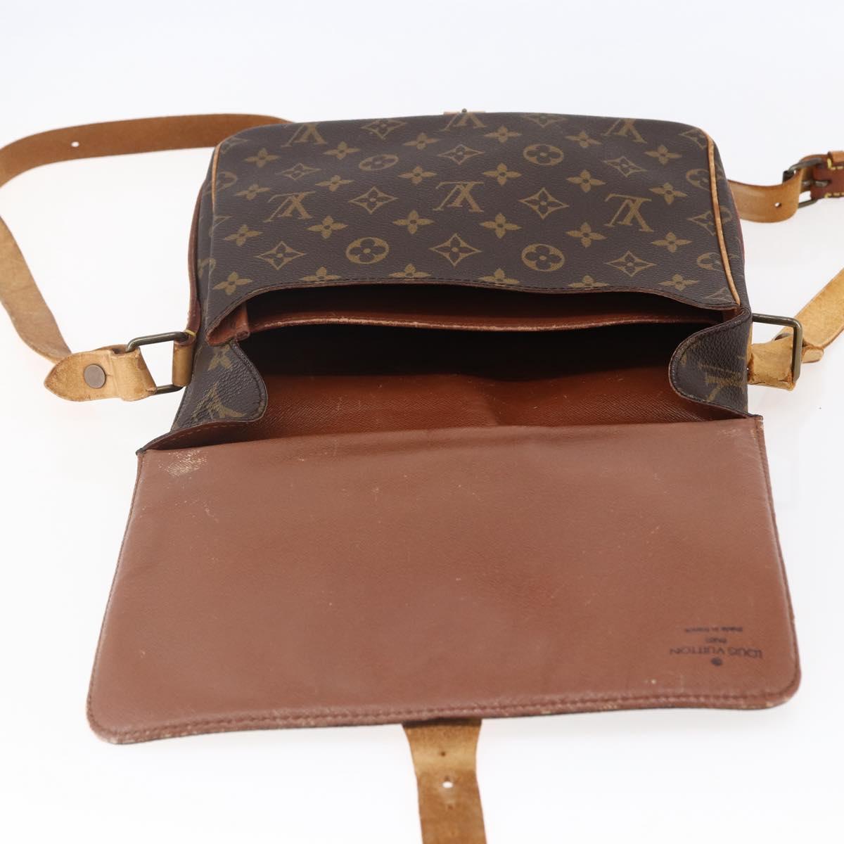 LOUIS VUITTON Monogram Cartouchiere GM Shoulder Bag M51252 LV Auth BA6637