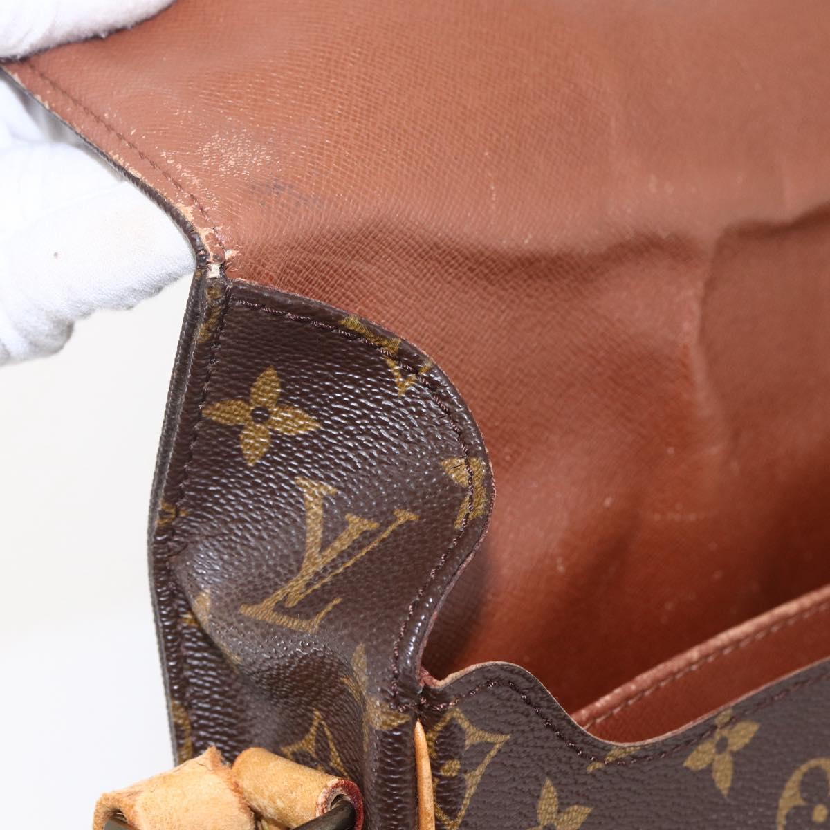 LOUIS VUITTON Monogram Cartouchiere GM Shoulder Bag M51252 LV Auth BA6637