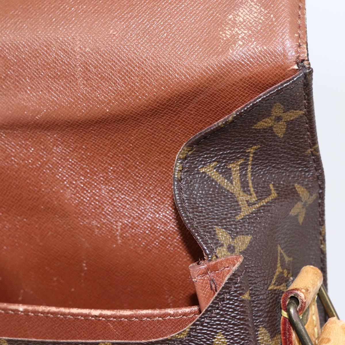 LOUIS VUITTON Monogram Cartouchiere GM Shoulder Bag M51252 LV Auth BA6637
