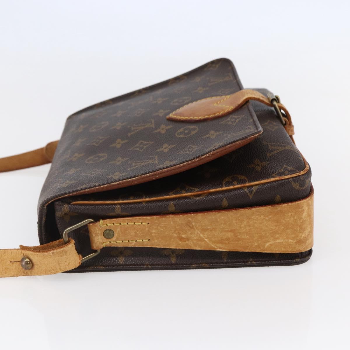 LOUIS VUITTON Monogram Cartouchiere GM Shoulder Bag M51252 LV Auth BA6637