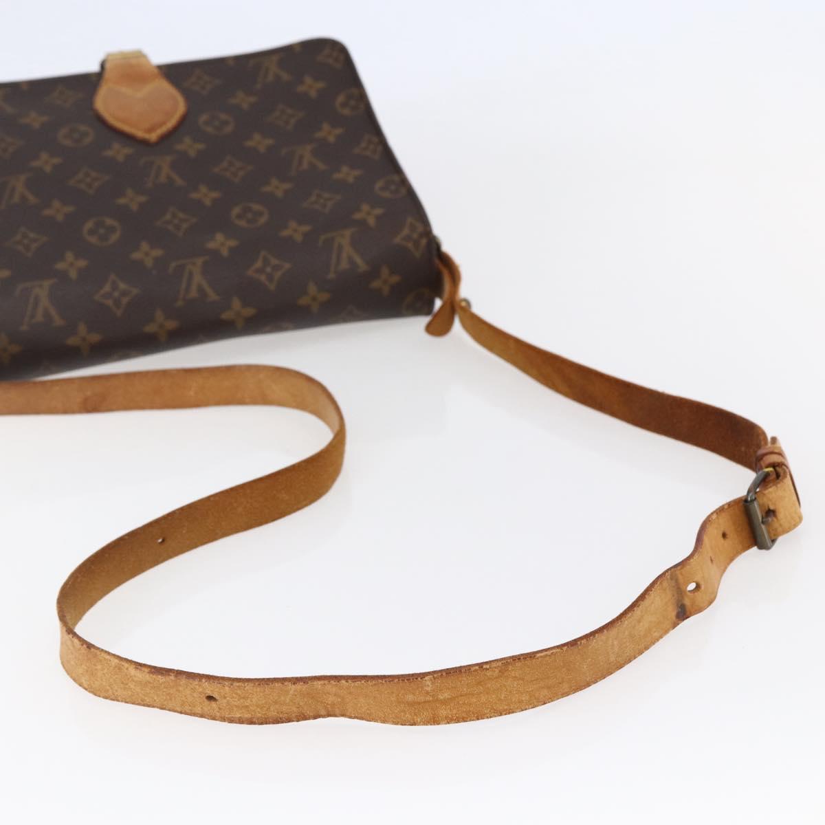 LOUIS VUITTON Monogram Cartouchiere GM Shoulder Bag M51252 LV Auth BA6637