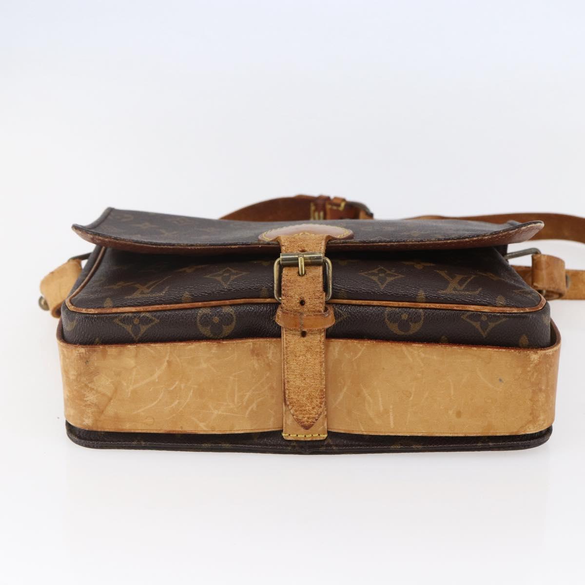 LOUIS VUITTON Monogram Cartouchiere GM Shoulder Bag M51252 LV Auth BA6637