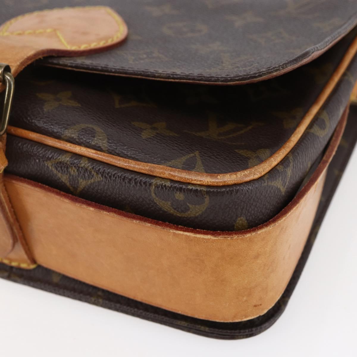 LOUIS VUITTON Monogram Cartouchiere MM Shoulder Bag M51253 LV Auth BA6638