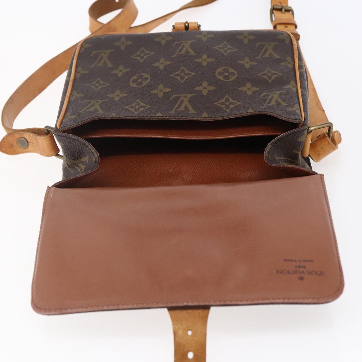 LOUIS VUITTON Monogram Cartouchiere MM Shoulder Bag M51253 LV Auth BA6638