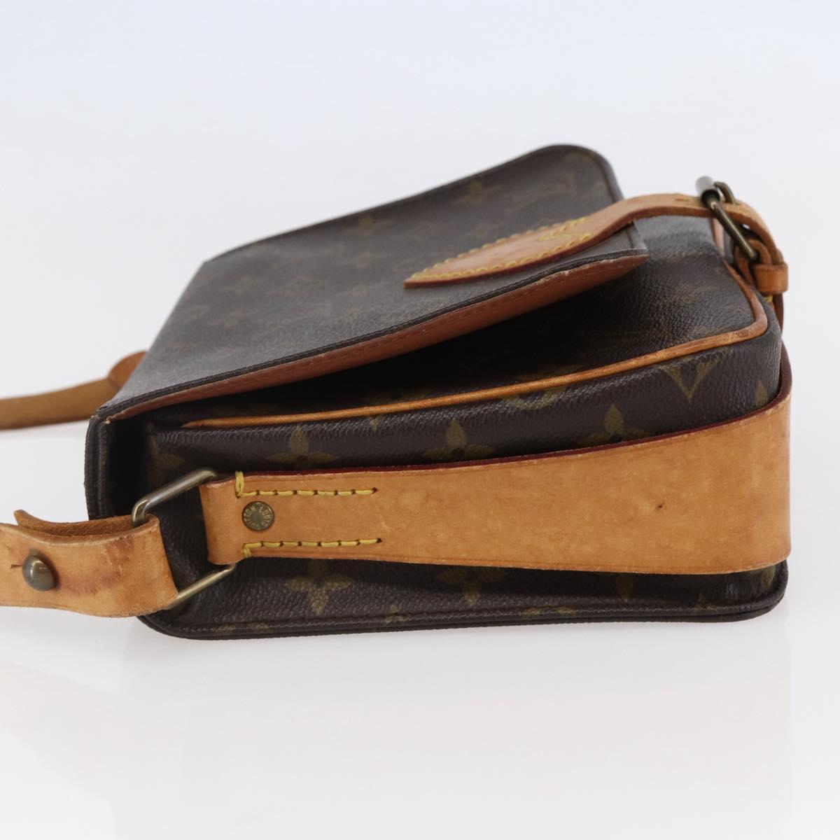 LOUIS VUITTON Monogram Cartouchiere MM Shoulder Bag M51253 LV Auth BA6638