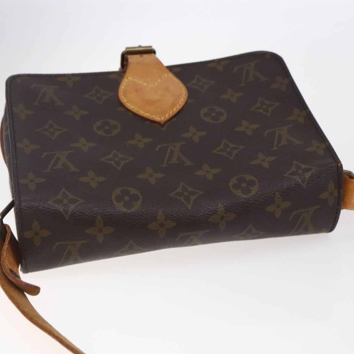LOUIS VUITTON Monogram Cartouchiere MM Shoulder Bag M51253 LV Auth BA6638