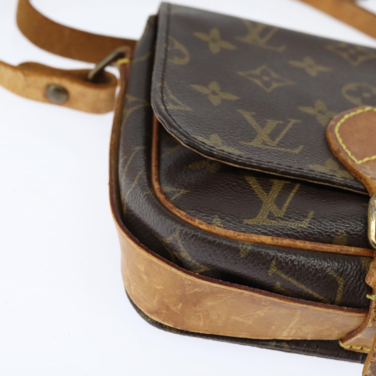 LOUIS VUITTON Monogram Cartouchiere PM Shoulder Bag M51254 LV Auth BA6639